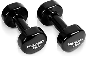 MENCIRO 5KG Dumbbells Set of 2 for Enhanced Home Workouts