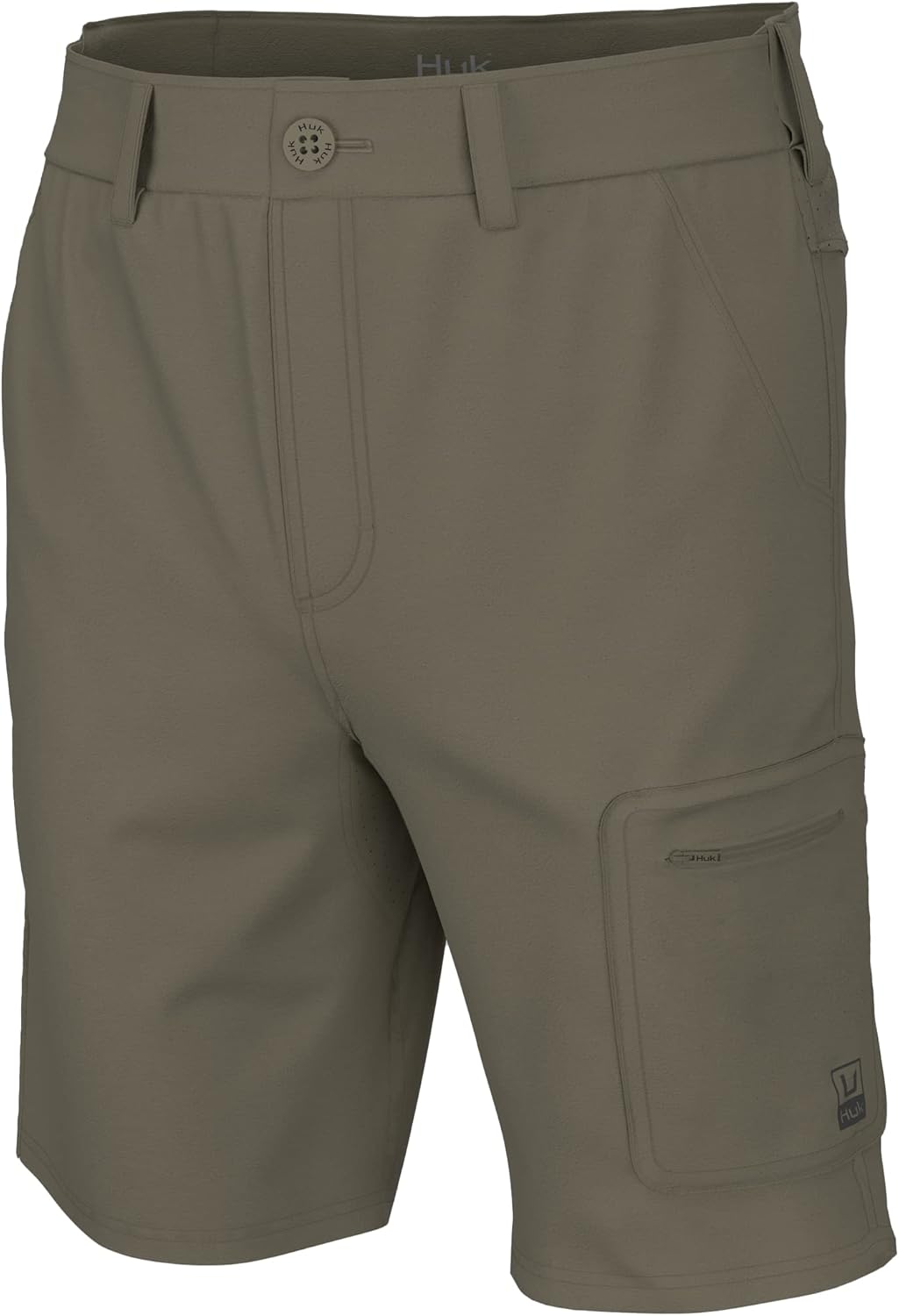 HUK Pantalones cortos de pesca Next Level de 10.5 pulgadas para hombre de secado rápido
