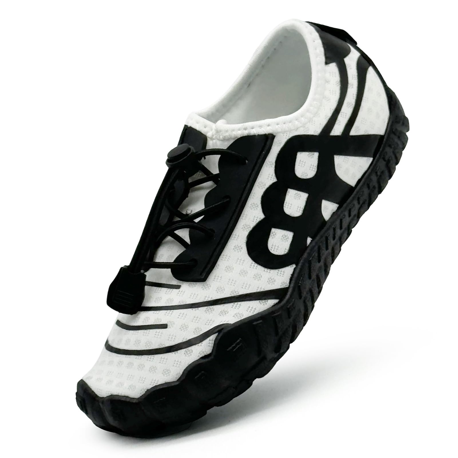 Duovodu Kids Water Shoes Boys Girls Quick Dry Wide Barefoot Aqua Sneakers Breathable Beach Swim Shoes for Hiking Diving Boating Outdoor Water Sports