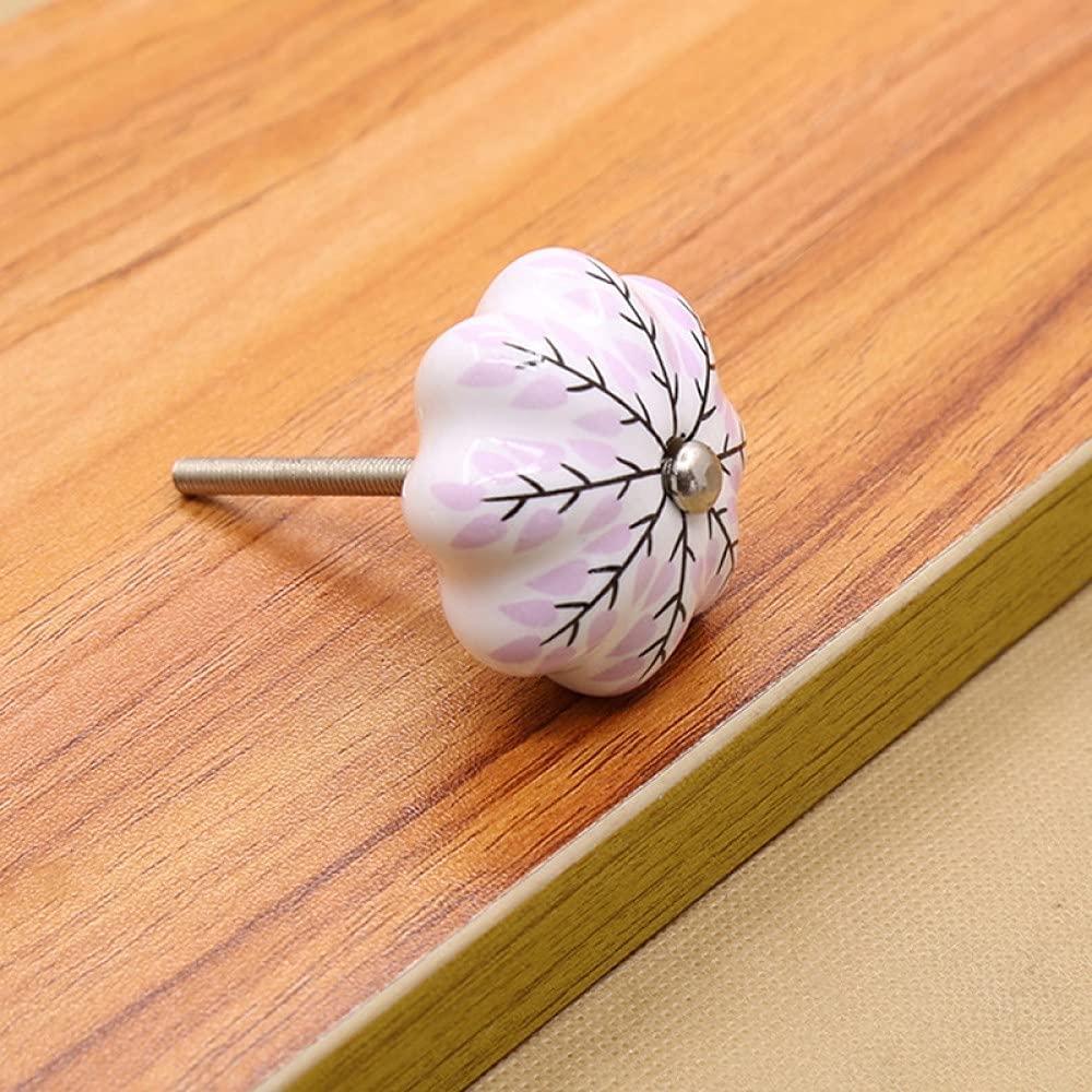 Boutons de porte de placard en céramique et poignées vintage en porcelaine pour meuble chic