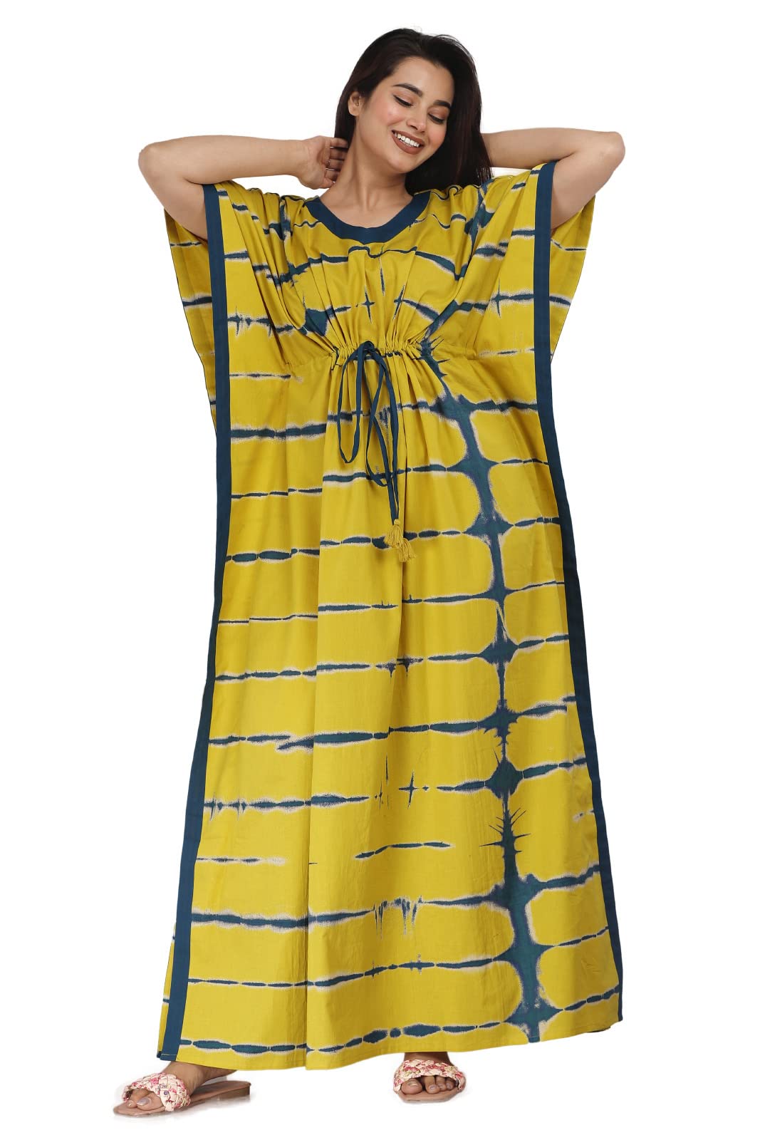 Women's Printed 100% Cotton Kaftan