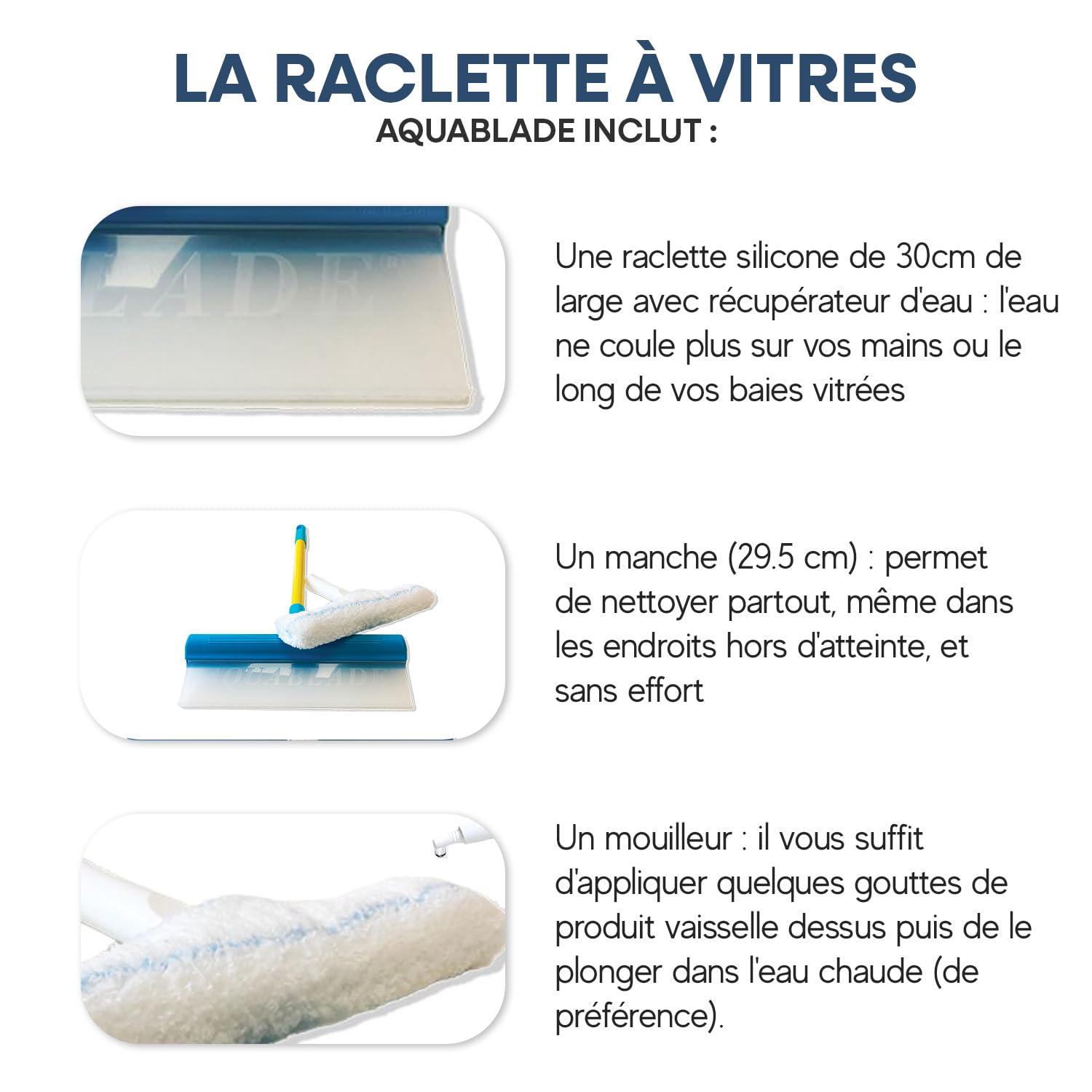NanoProtection 30 cm x 20 cm Squeegee myjka do okien