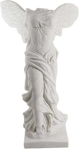 Miniatura 3 de Ebros - Estatua de victoria de samotracia con alas grandes, 10.5 pulgadas de alto, diosa griega romana, figura de Victoria de Samotracia,