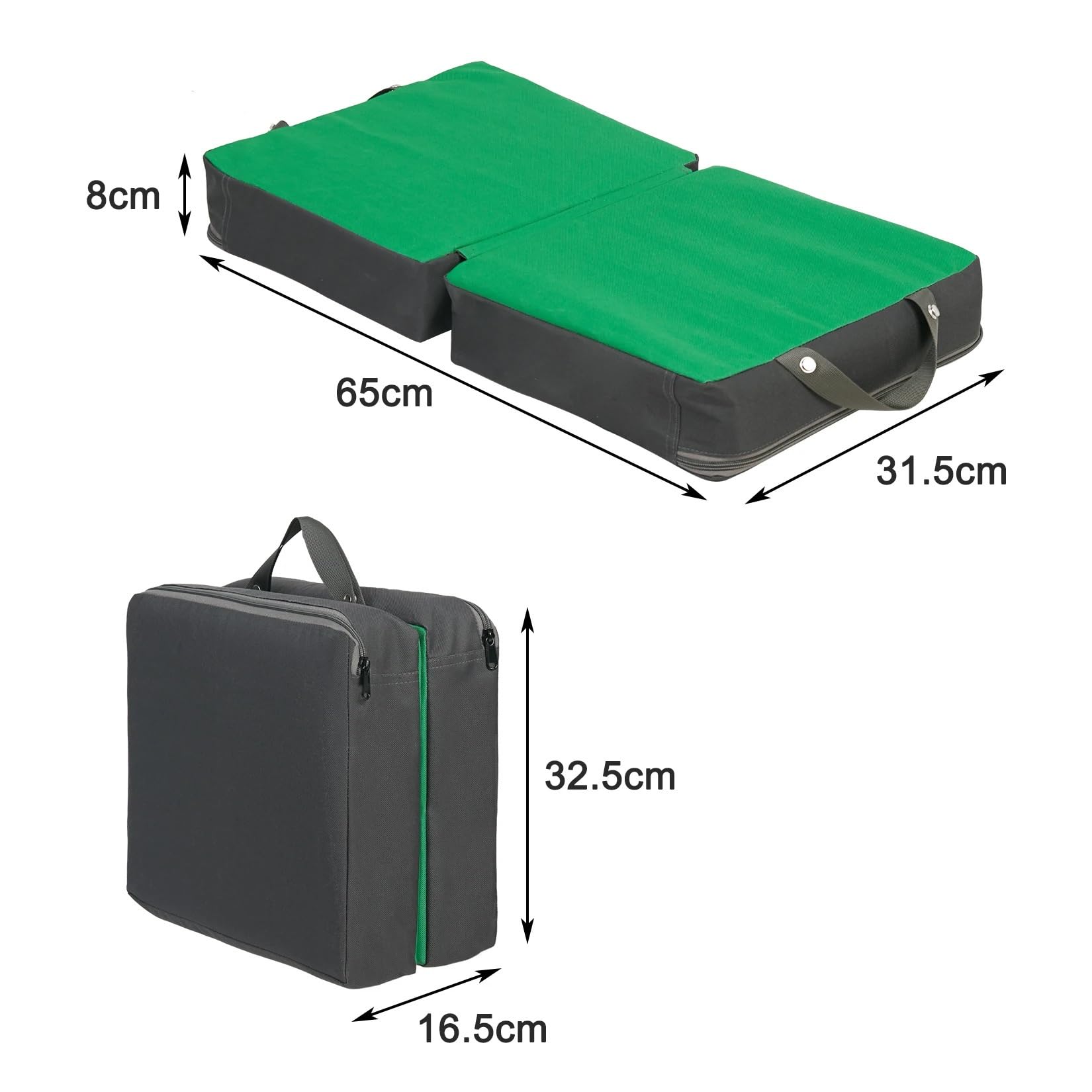 Inginocchiatoio da Giardino Extra Spesso Cuscino in Memory Foam Portatile di Grandi Dimensioni con Rivestimento for inginocchiatoio per diserbare nel Giardino