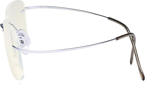 Miniatura 3 de CessBlu Gafas de bloqueo de luz azul sin montura para hombres de lectura de la computadora de titanio lectores de computadora corte rayos UV doblable