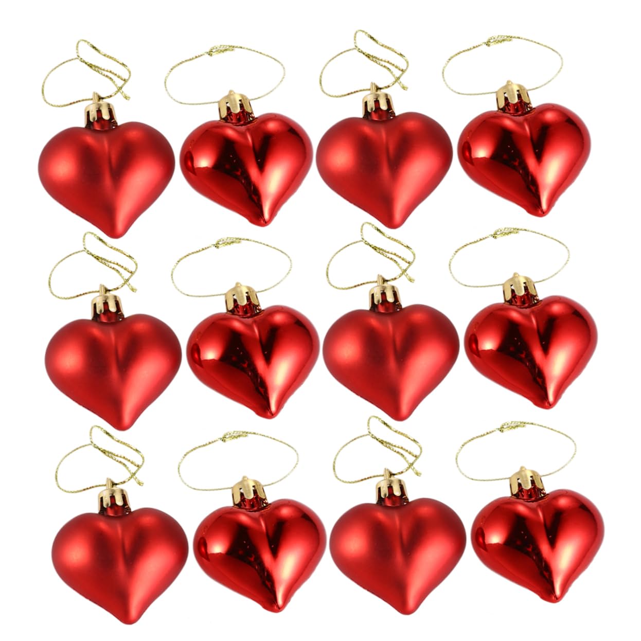 Amosfun 3 Juegos Adornos Colgantes Decoración Fiesta Amor Decoración Fiesta San Valentín Adorno De De Corazón De Colgante e De Boda Rojo 36 Uds * 3