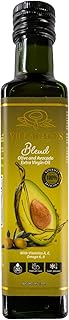 Villacados Extra Virgin Olive & Extra Virgin Avocado Oil Blend, 100% Pure, Naturally Blended, Cold Pressed, Unrefined, Cooking, Frying, Grilling, Marinades & Dressings 8.5oz