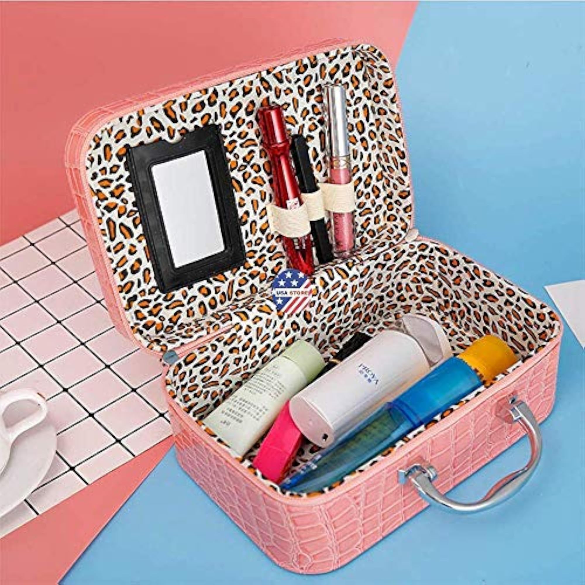 Handy Makeup Box Cosmetic Storage Box, Toiletry Organizer