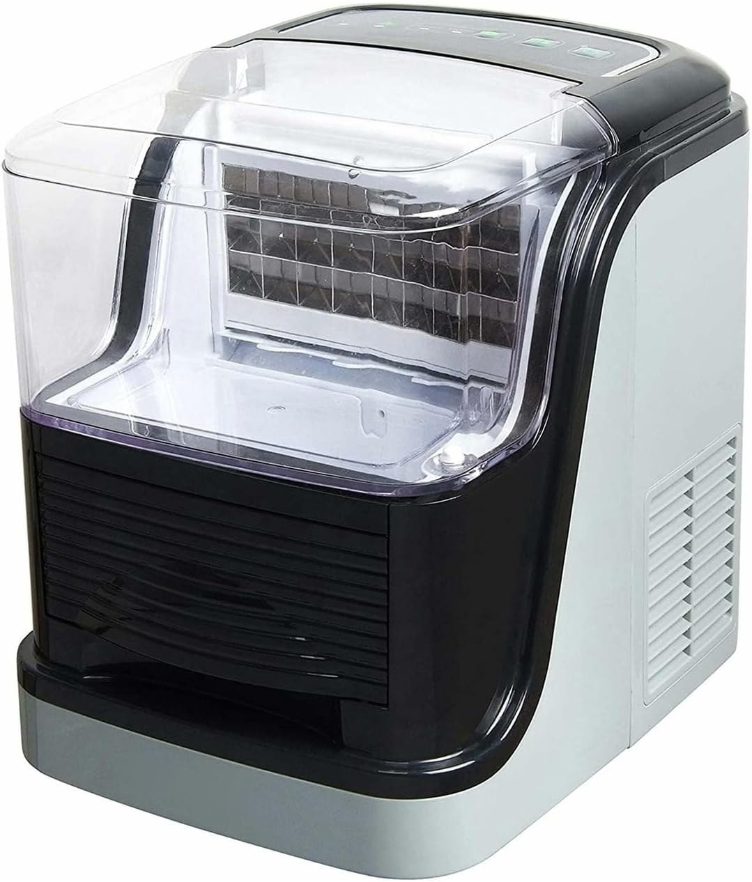 Buz Yapıcı Makine Tezgahı 33 Lb Large Capacity Clear Square Ice Compact