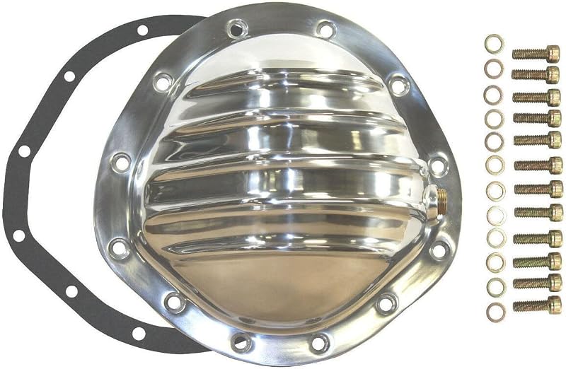 Tampa do diferencial traseiro em alumínio Pirate Mfg para Chevy/GM 12 parafusos com coroa de 8,75" – Kit com junta e ferragens