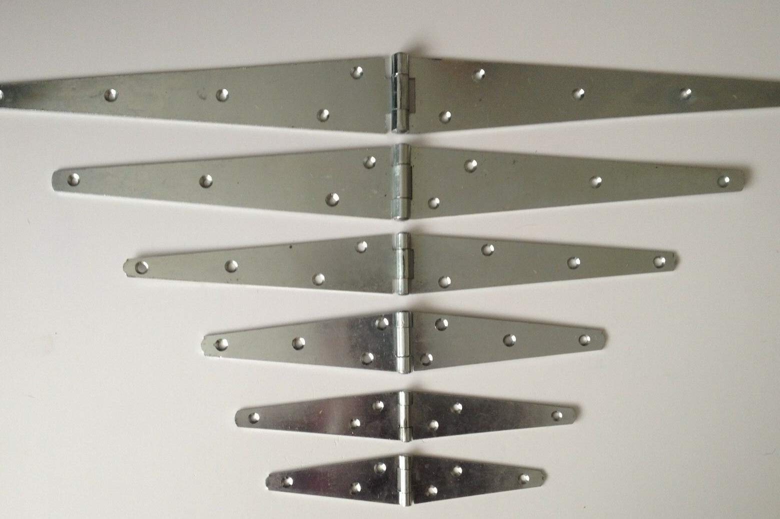 Wyre Direct 2X Strap Hinges,Tee Gate Hinge Galvanised 4" (100Mm)