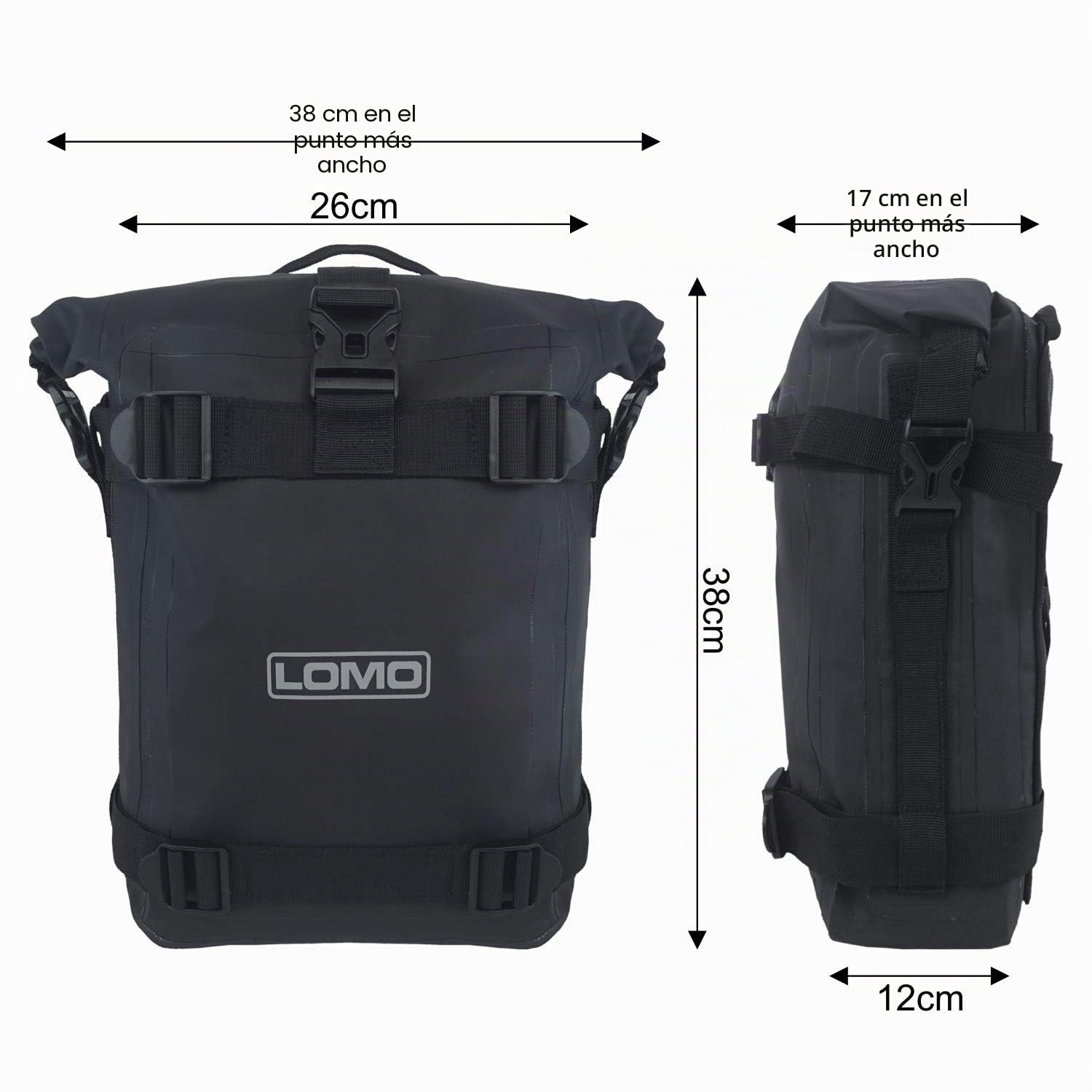 Lomo - Bolsas alforja impermeables para motocicleta de aventura - Mediana