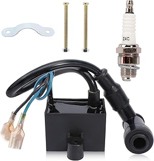 CDI Ignition Coil Spark Plug for 49cc 50cc 60cc 66cc 70cc 80cc 2-stroke Engine Motorized Bicycle Bike