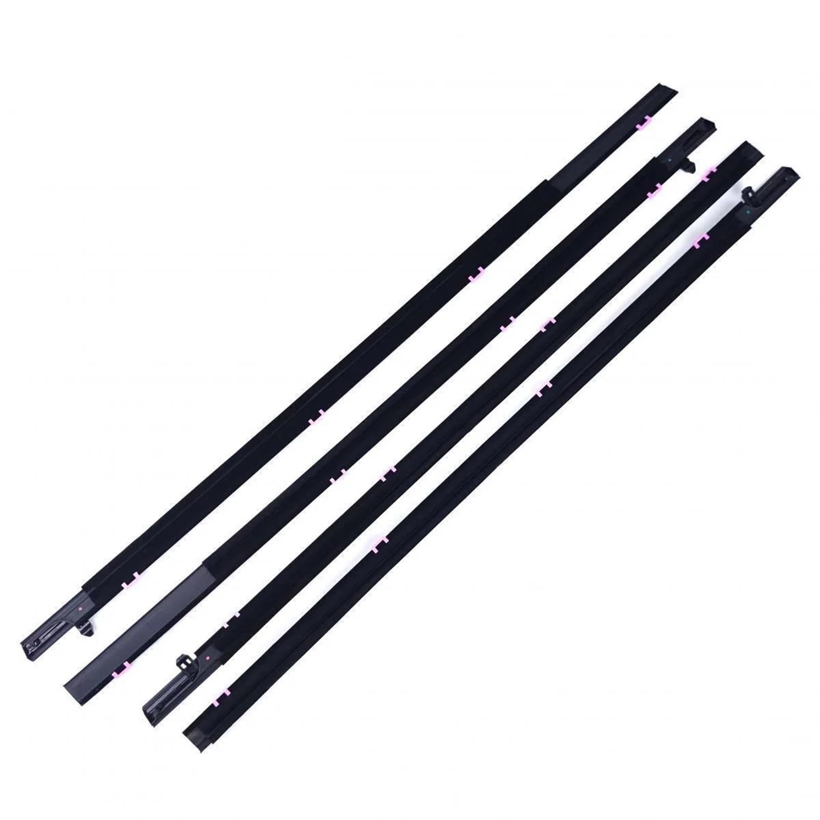 4Pcs Car Window Weatherstrip Black for Accord 2013-2017 Moulding Trim Compartment