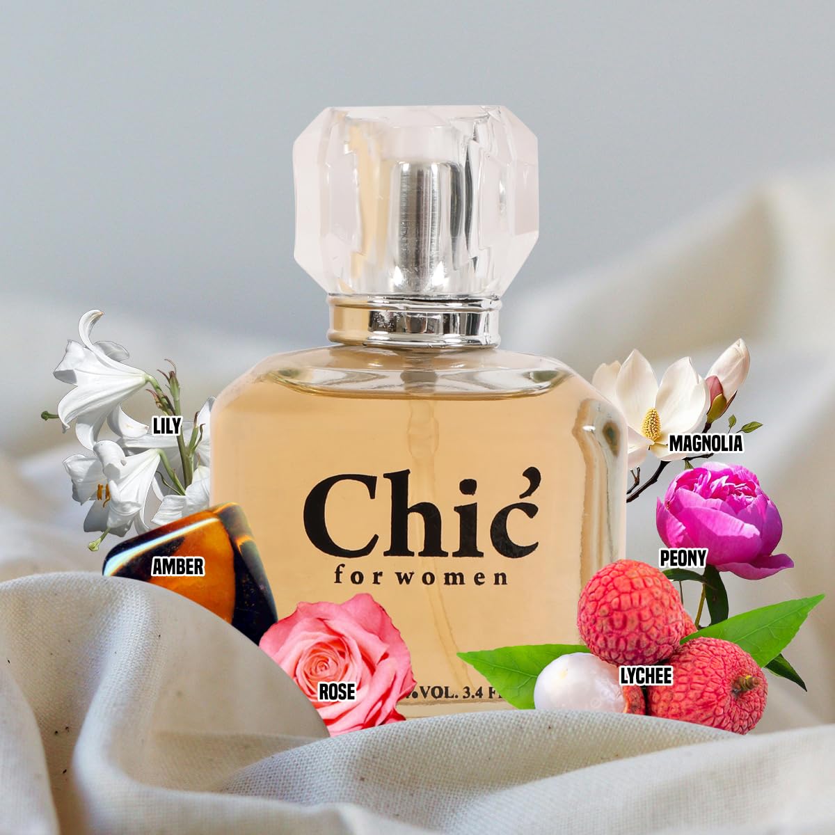 Amazon.com : Chic Women's Perfume Eau de Parfum Floral Woody Fresh