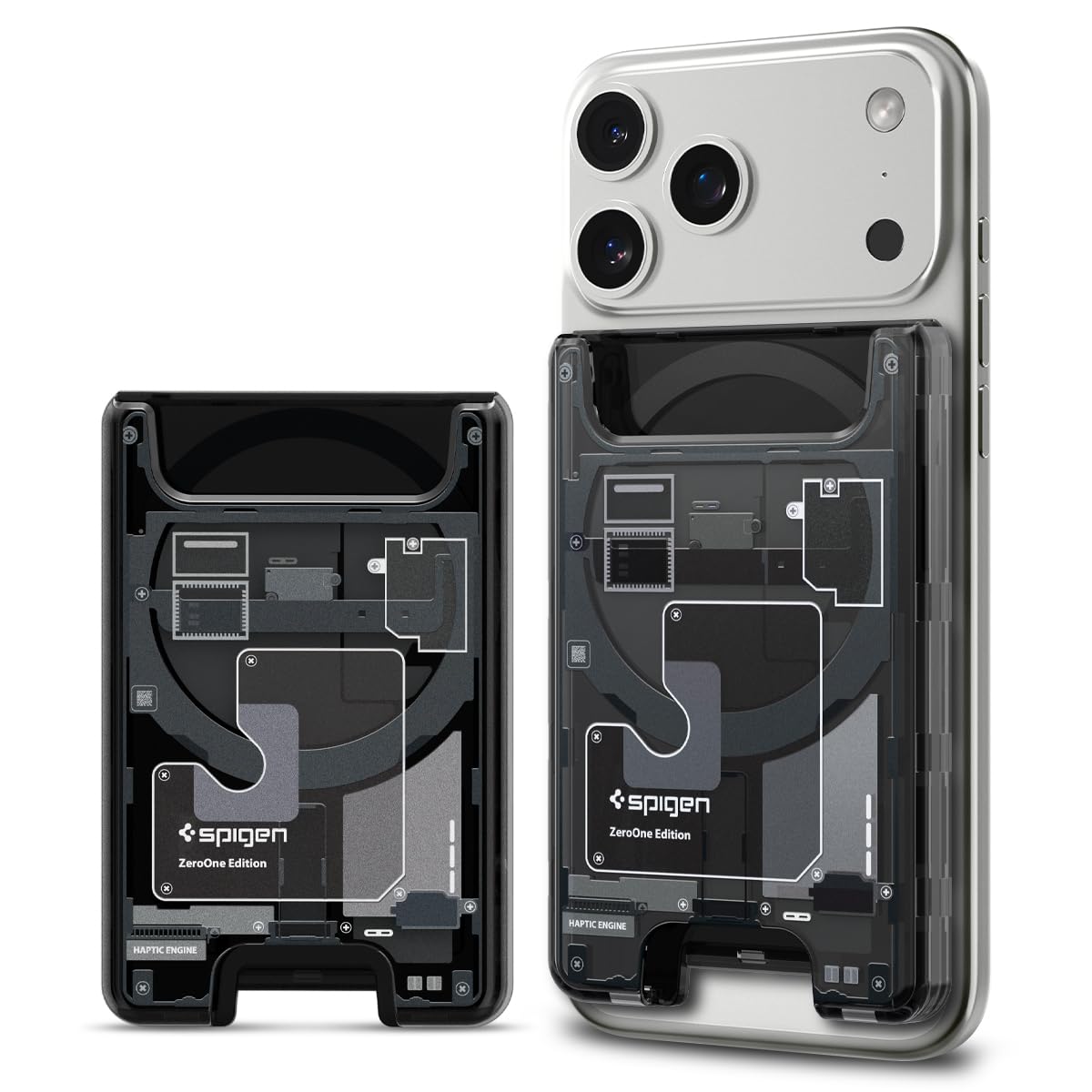 Spigen Ultra Hybrid MagFit Magnetic MagSafe Wallet Card Holder Compatible with iPhone 17/16/15/14/13/12 Series and PixelSnap Cases for Pixel 10 Series - ZeroOne