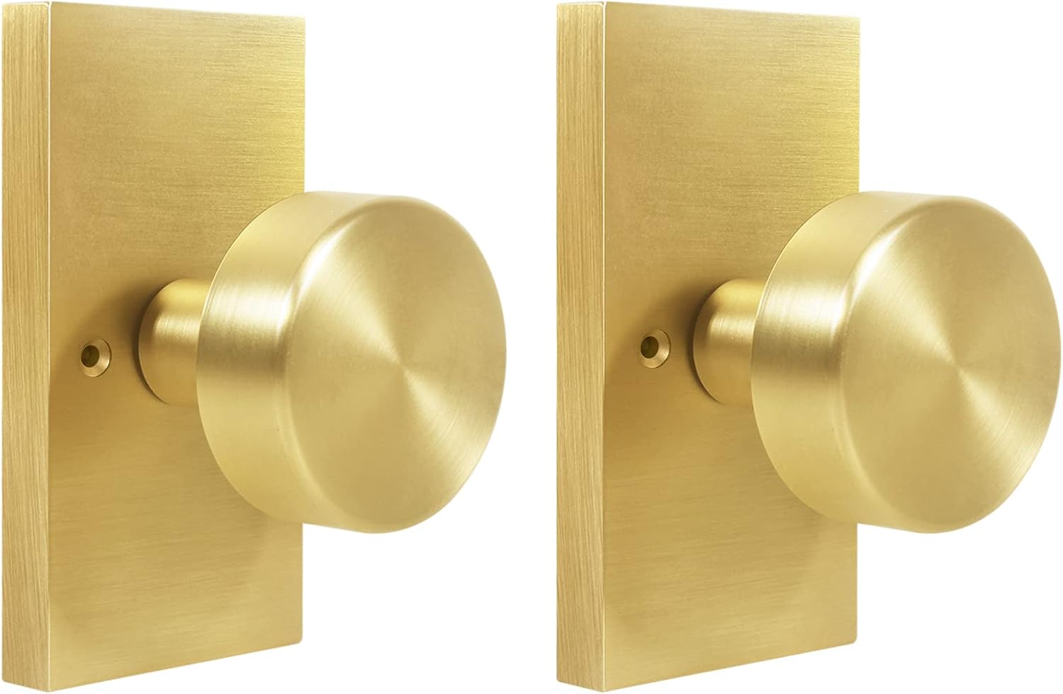 Felibat Gold Dummy Door Knob Interior,Bifold and Closet Door Knobs