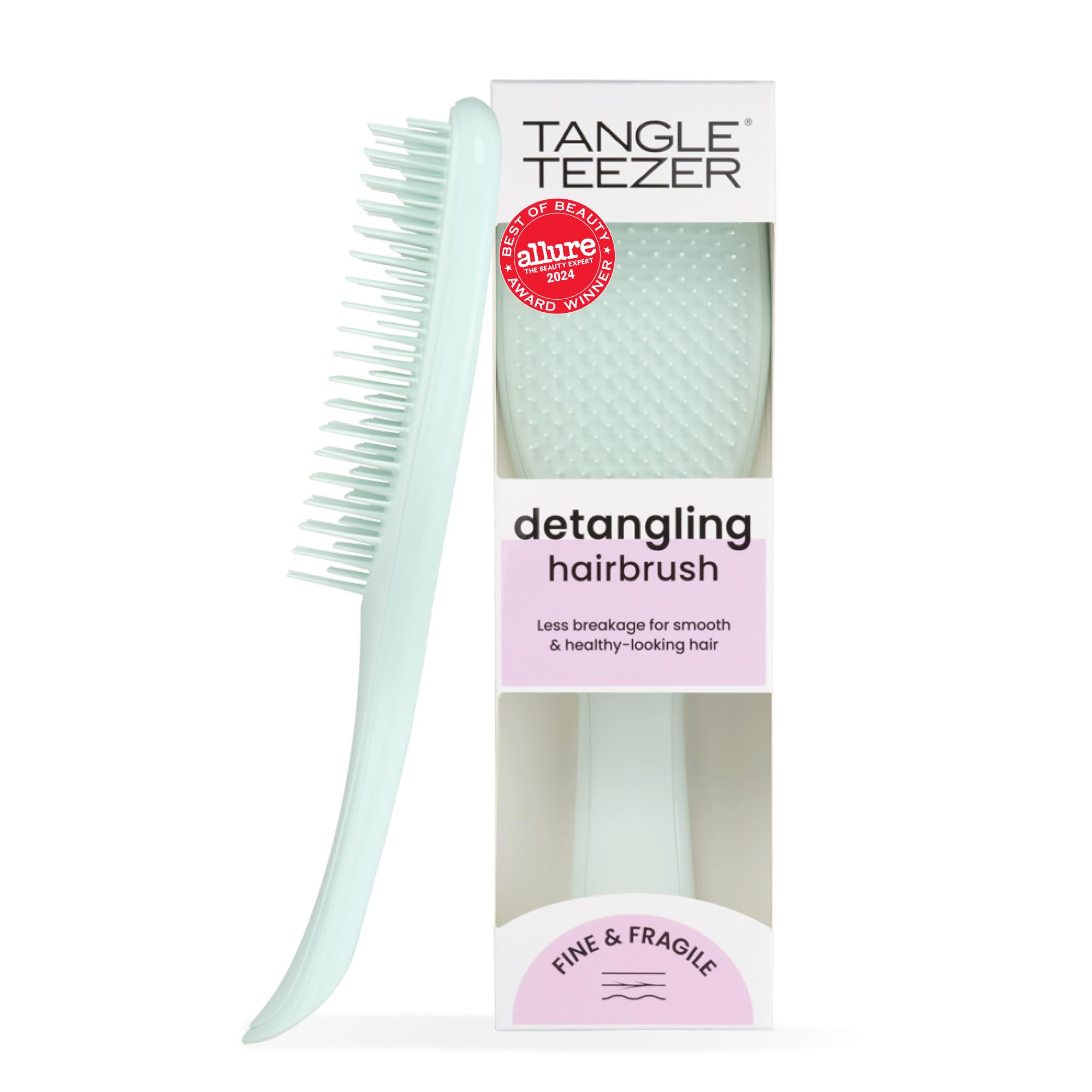 Tangle Teezer Fine & Fragile Ultimate Detangler Brush, Dry & Wet Hair Brush to Detangle & Reduce Breakage, Ice Blue