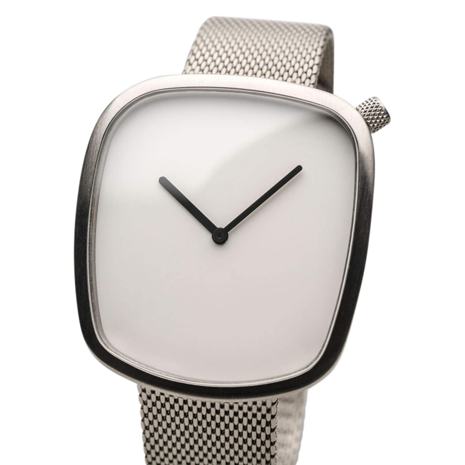 Bering Unisex Quarz Uhr | Armbanduhr 40 mm Edelstahlgehäuse und Zifferblatt | Milanaisearmband | Saphierglas | 3 ATM | 18040