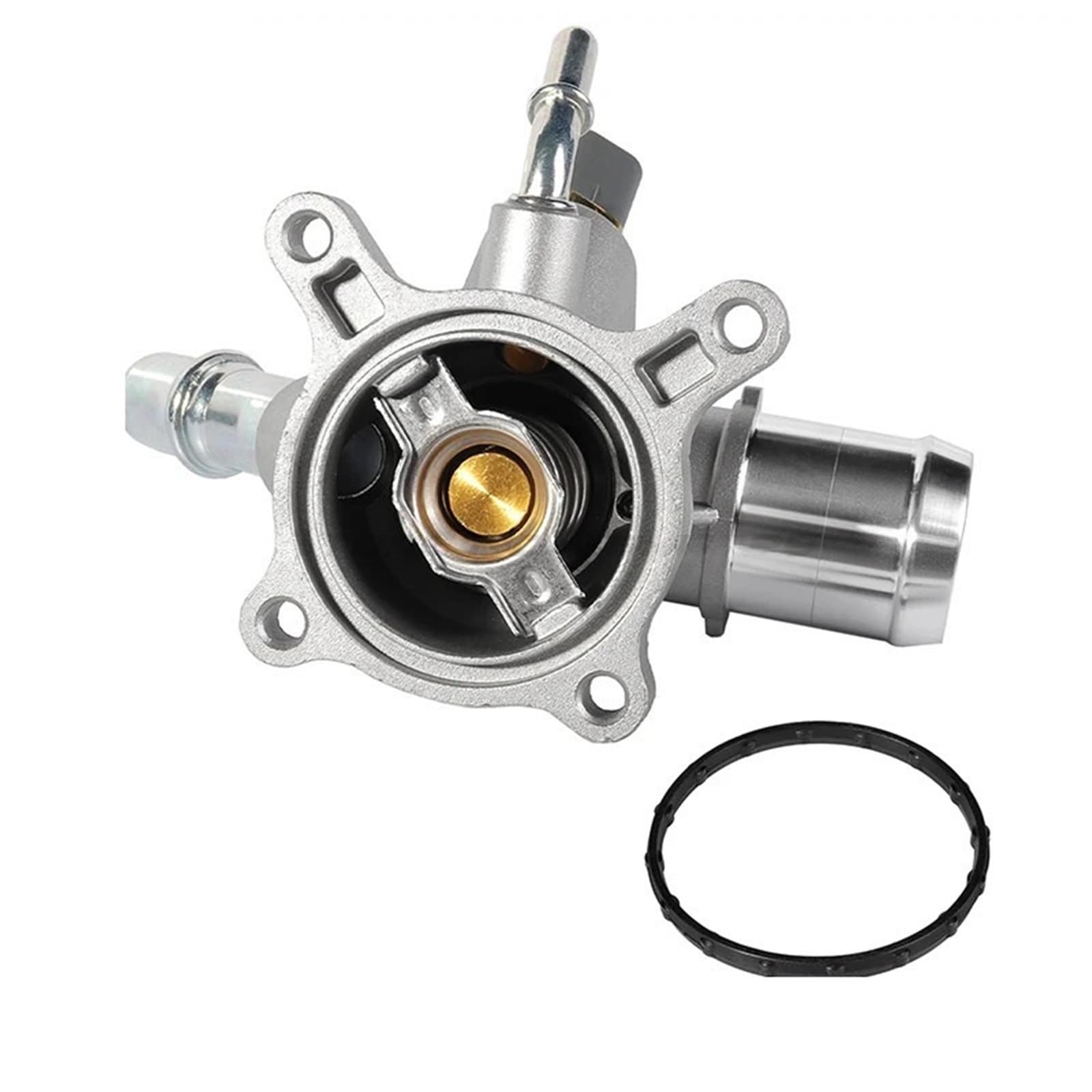 Engine Coolant Outlet Thermostat Housing Assembly 5047263AB Fit For Jeep Cherokee Renegade Compass Ram Promaster City 2014-2020 Engine Coolant Thermostat