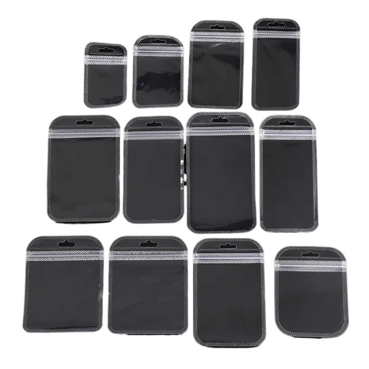 Yangshe 500pcs Thicken PVC Jewelry Bags Transparent Anti-Oxidation Self Sealing Pouches