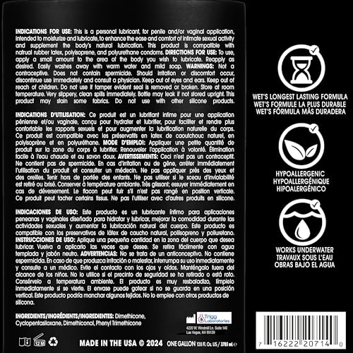 image for Wet Platinum Silicone-Based Personal Lubricant | Ultra Smooth, Super S