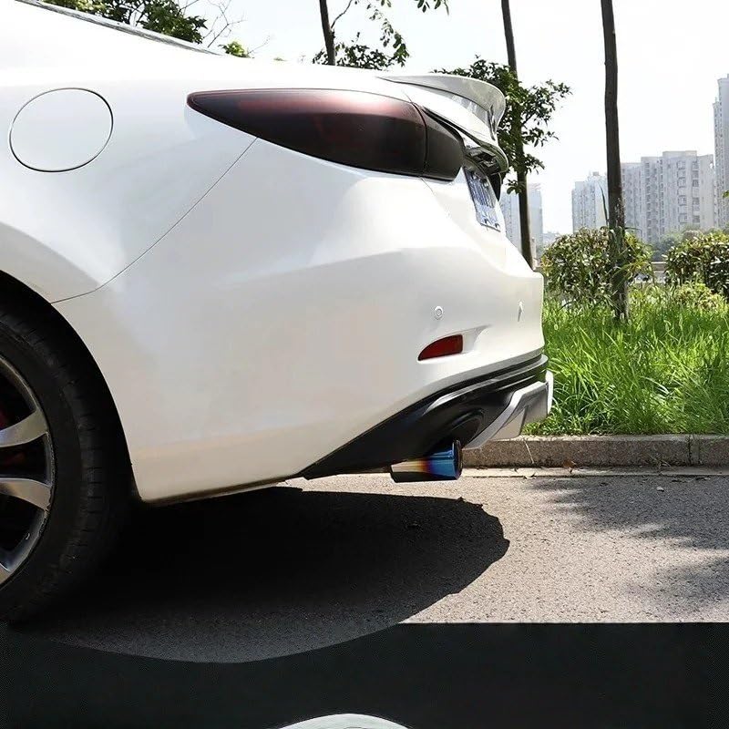 Difusor trasero protector de parachoques de plástico ABS plateado resistente para Mazda 6 3