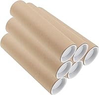 Vista 14 de Tubo de correo con tapa, tubo de póster de papel kraft resistente, tubo de cartón redondo para envío, tubo de póster de envío duro, tubo de póster