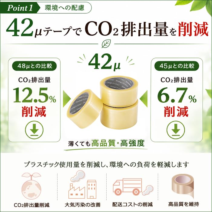 Amazon.co.jp: 【お届け先法人限定(個人宅不可)】OPPテープ 梱包テープ