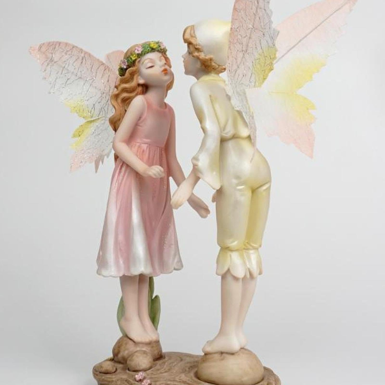 Scultura Ornamentale di Una Coppia di Angeli Che Si, Perfetta per Matrimoni, Festività E Anniversari.