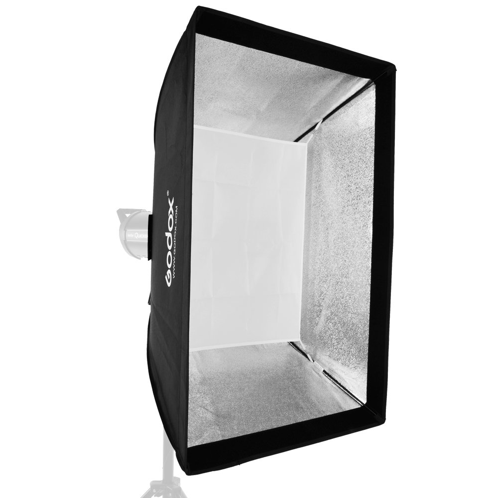 Godox Caja de luz de 60 x 90 cm con rejilla de panal de abeja con soporte Bowens compatible con luz estroboscópica de estudio