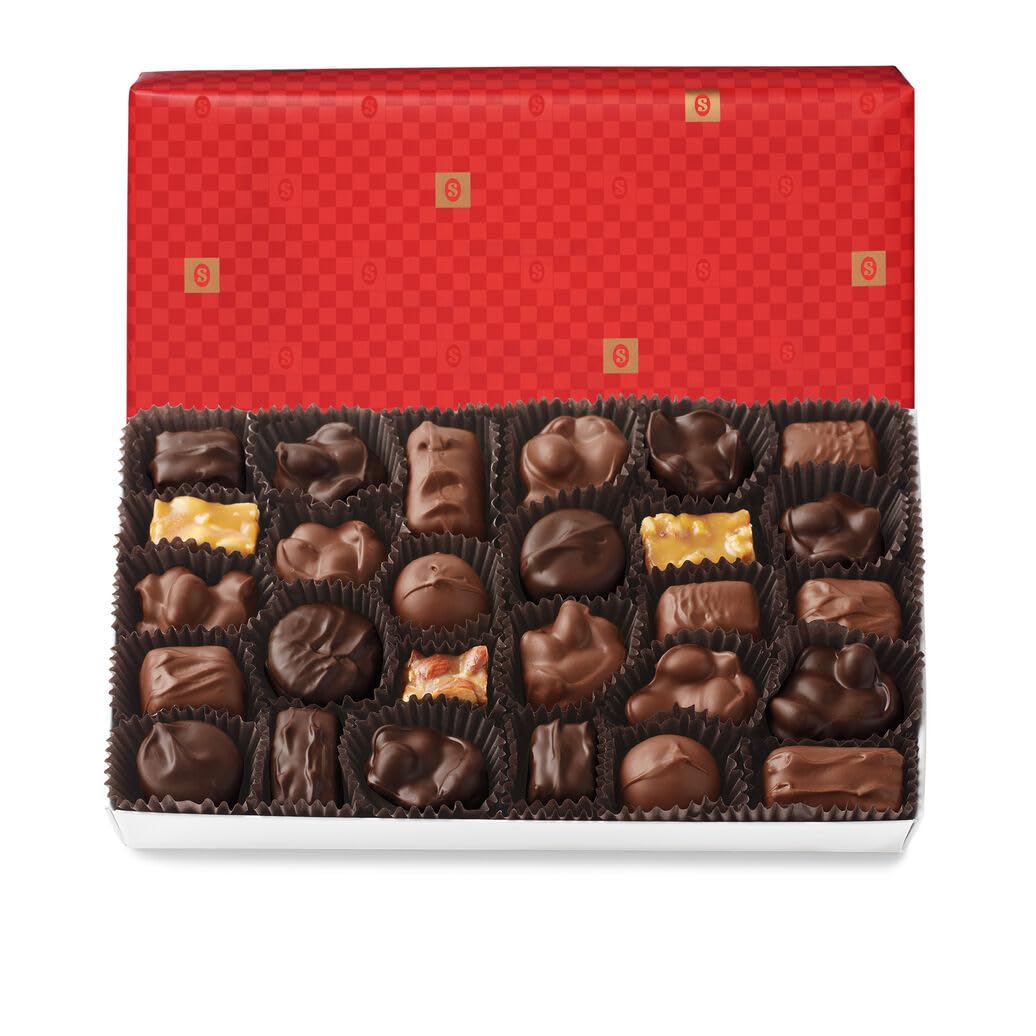See's Candies Nuts & Chews (2 Pound (Pack of 1), Red Gift Wrap)