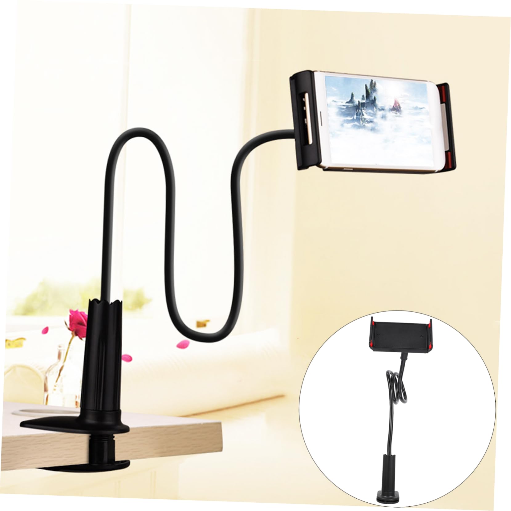 Lot De 2 Supports Téléphone Pliables Style Astronaute - Réglables, Avec Clip Adhésif, Pour Bureau, Maison Ou Voyage