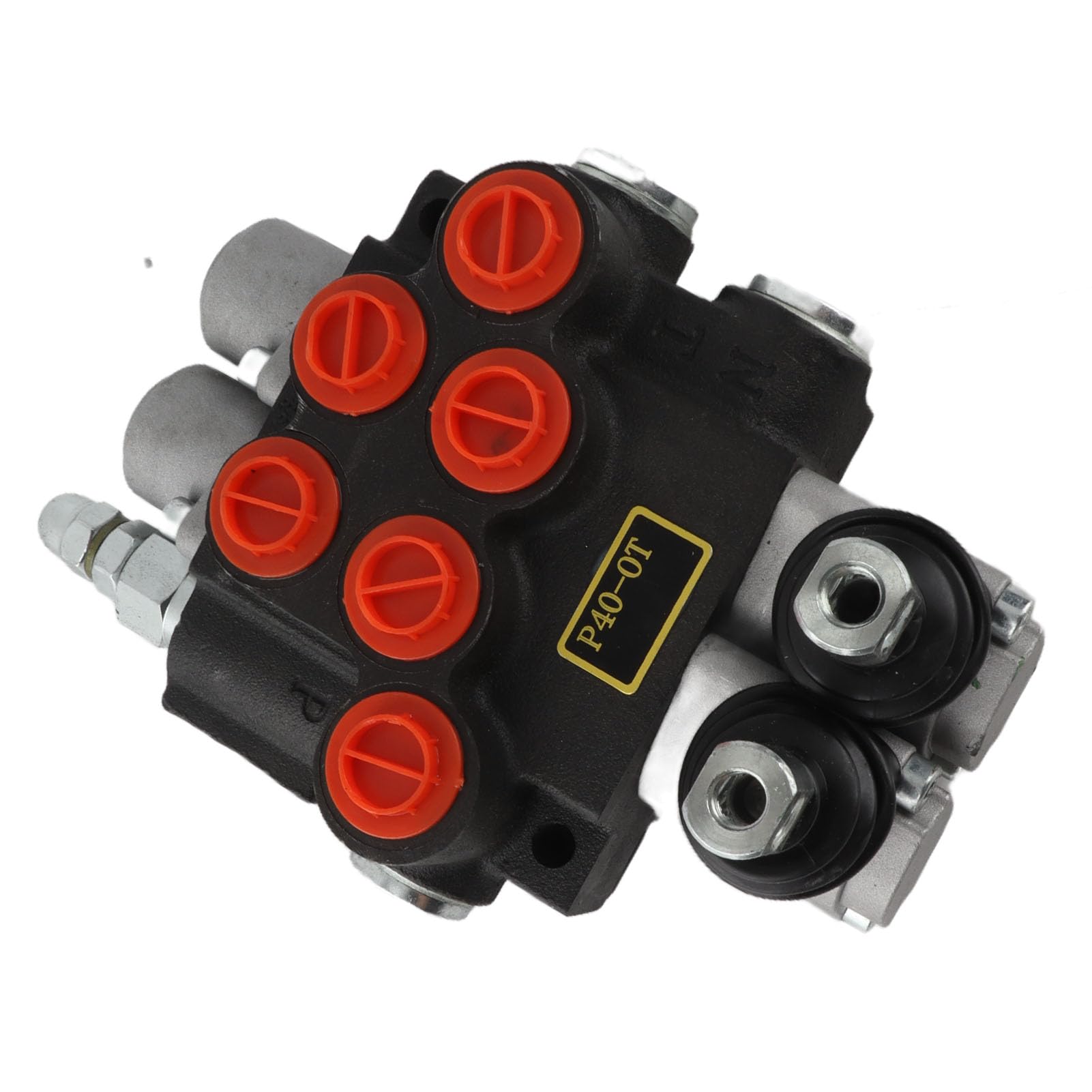 Annadue Zawór Hydrauliczny, 2-szpulowy Kierunkowy Zawór Sterujący, Hydrauliczny Dwustronnego Działania do Przyczepy do Ciągnika Siodłowego, Sterujący P40 OT, Suwakowy Sprzętu Rolniczego
