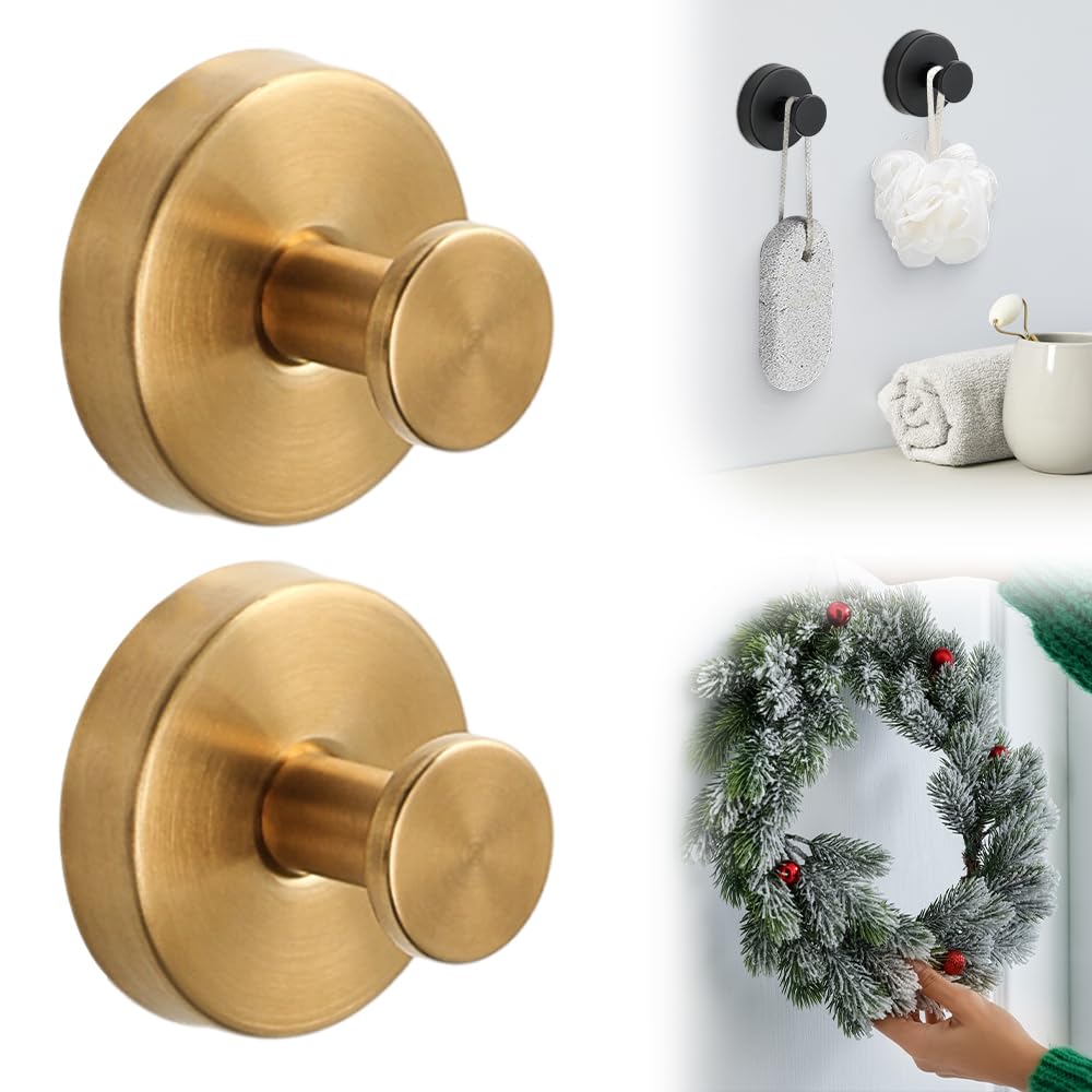Suction Cup Hooks for Door Wreaths 2025 Upgraded Wreath Hangers for Front Door Halloween Christmas Suction Cup Wreath