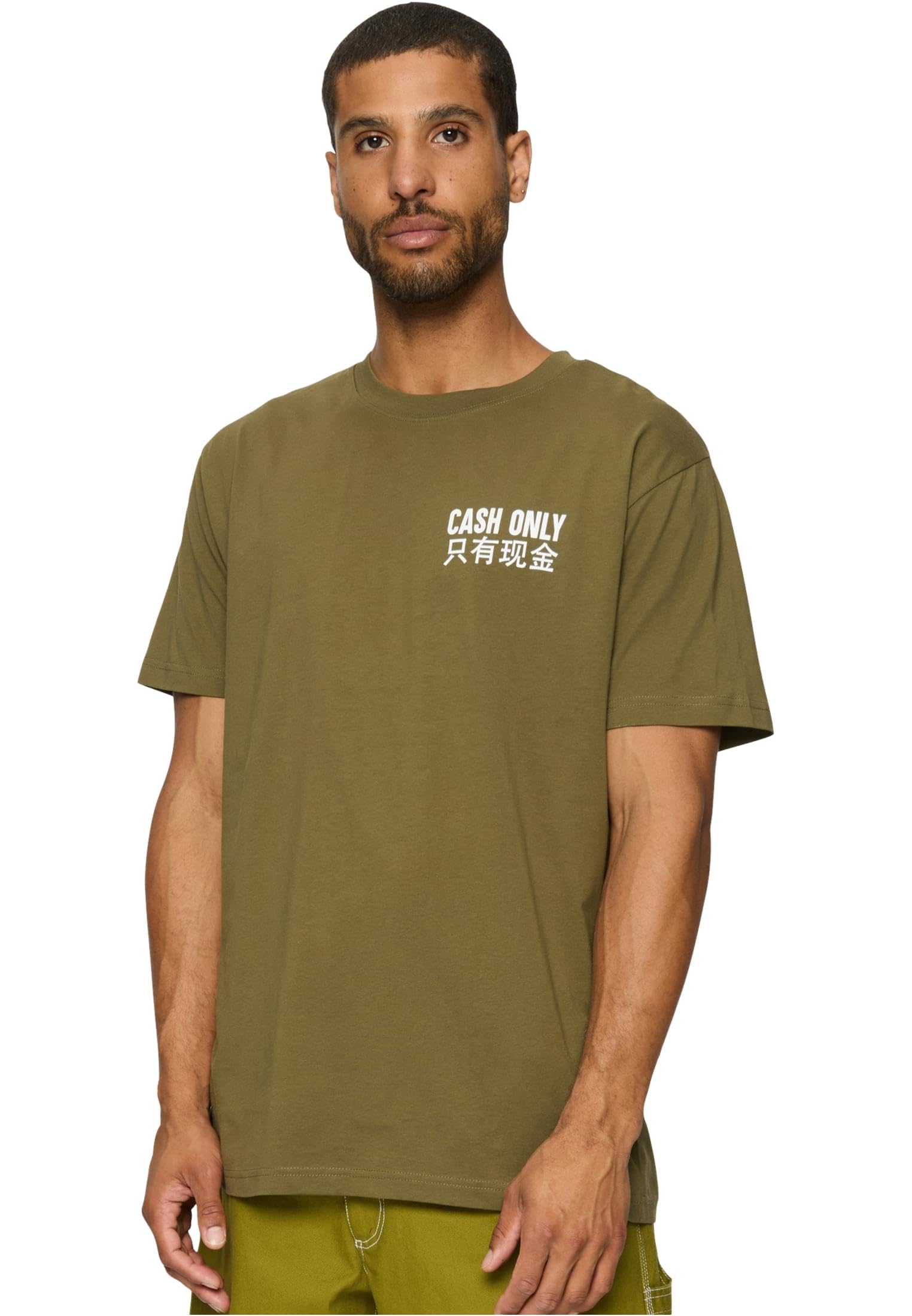 Mister Tee Men's T-Shirt, Olive, M
