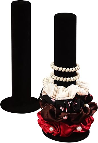 Coward 2 soportes para diadema de coletero, soporte organizador de liga para el cabello, accesorios para el cabello, brazalete, organizador para