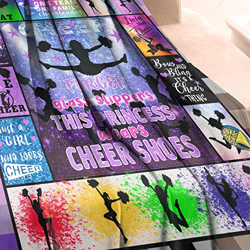 image for IORTY RTTY Cheerleader Blanket Cheerleading Gifts for Girls Teens Wome