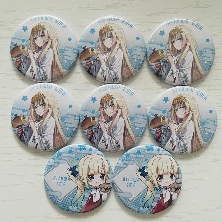 Amazon.co.jp: ぶいすぽっ 藍沢エマ 夏祭り 納涼祭 缶バッジ : Toys