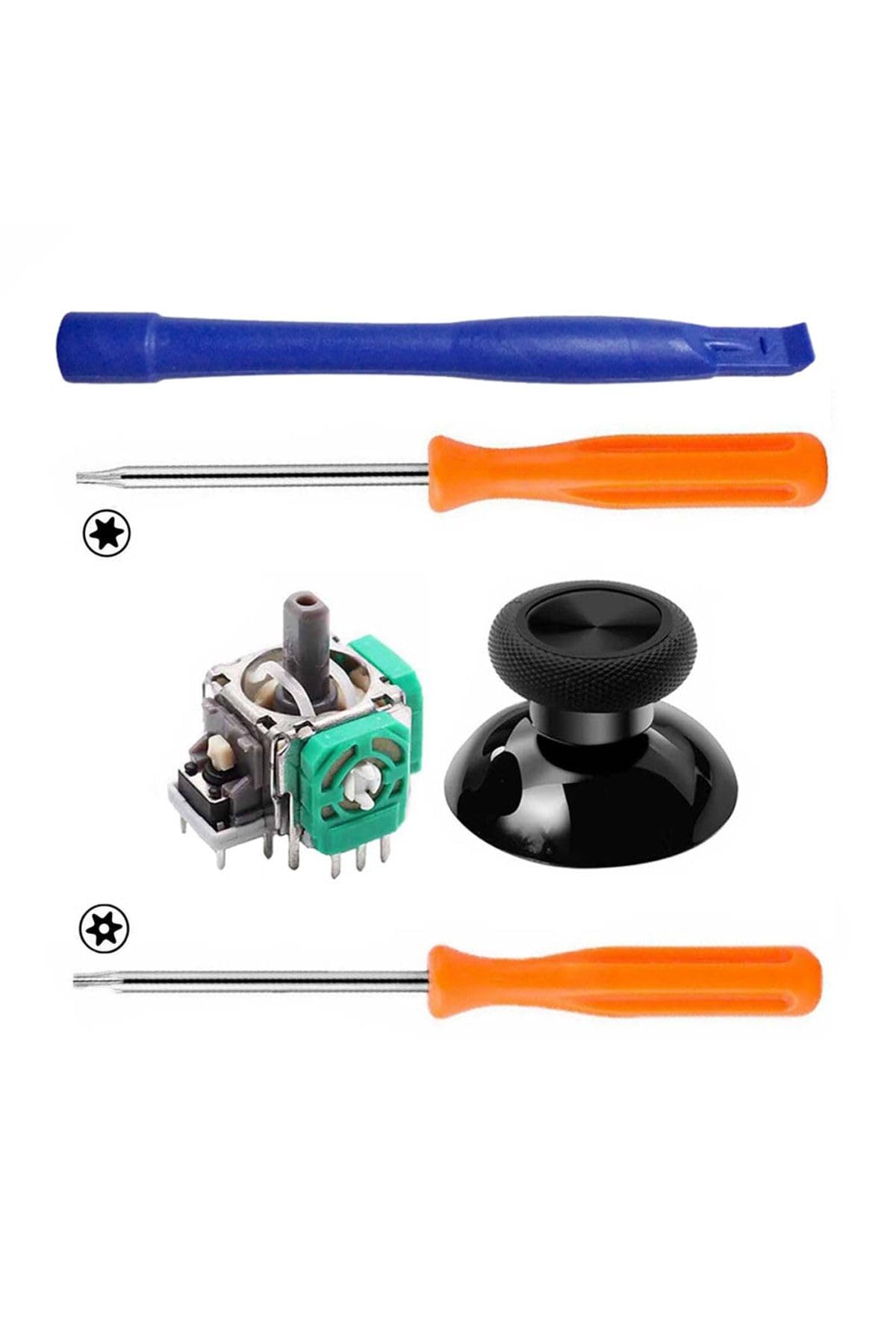 Xbox One Analog Motor Topuz 1+1 T6 T8 Tornavida Ayırıcı Tamir Set Xbox One Kol Yedek Parça