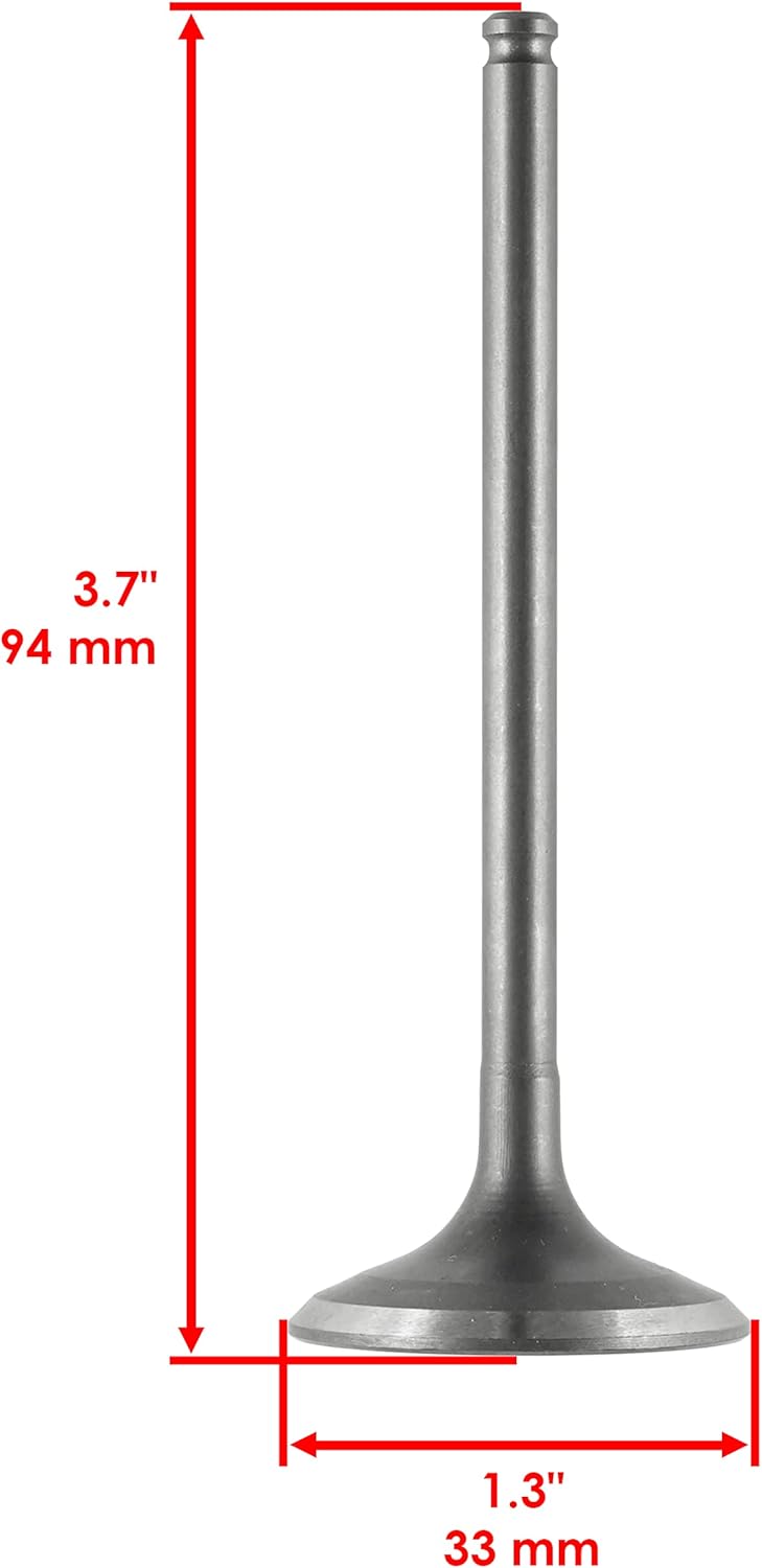Caltric Intake Exhaust Valve Kit Compatible with Suzuki King Quad Part Number 12911-31G00 12912-31G00