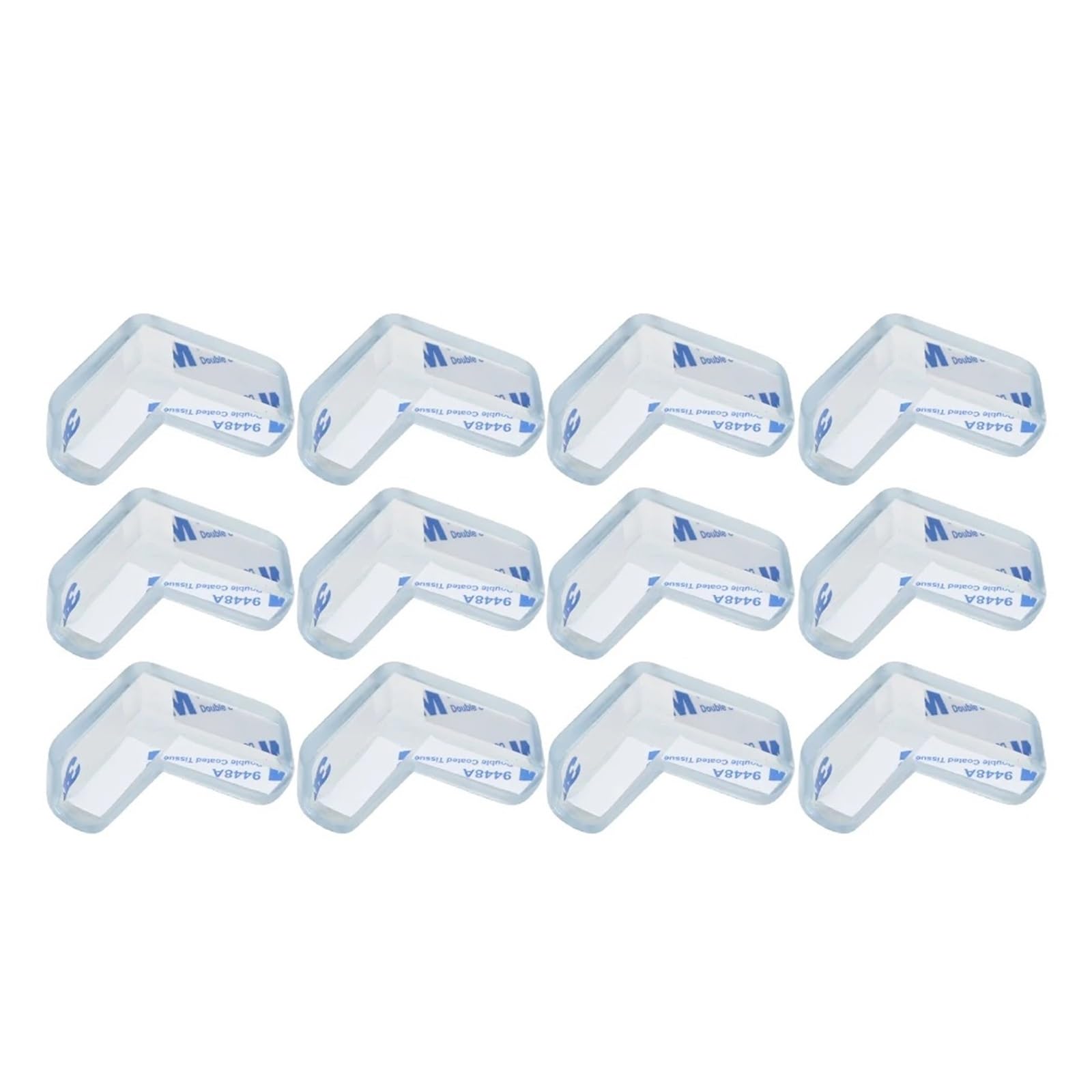 Lot de 8 protections de table d'angle transparentes anti-collision pour la sécurité des meubles pour éviter les blessures et protéger les surfaces