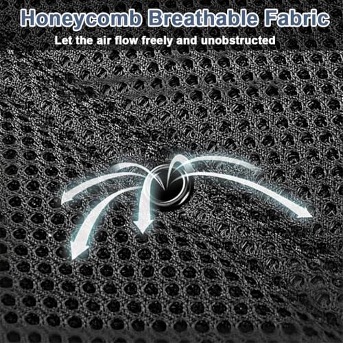 Image of STHIRA USB Cooling Fan Car Seat Cushion, 12V /24V Cool Wind Car Seat Cover with Breathable Mesh Panel Design, Portable Ventilated Seat Pad for Car, Truck, and SUV