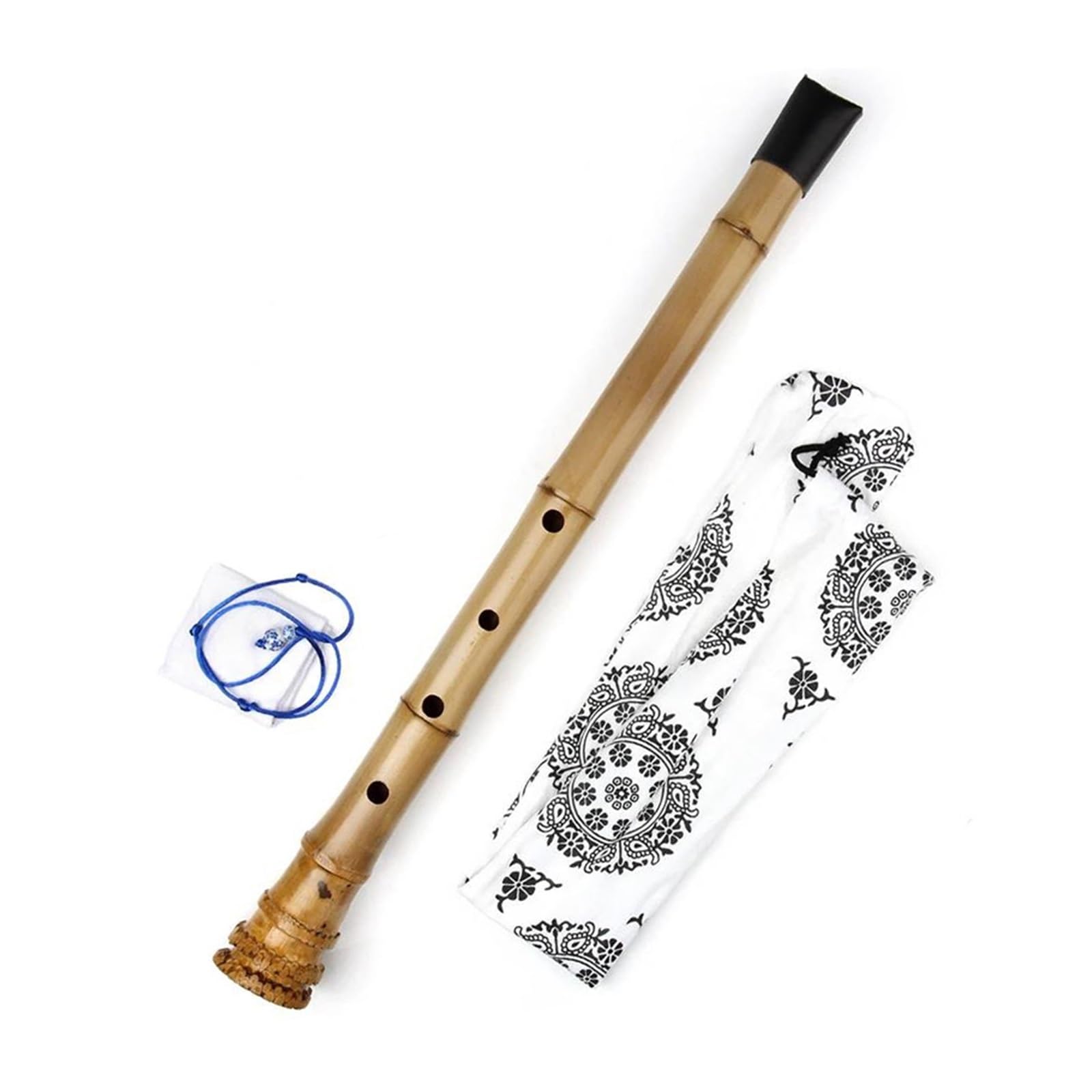 Flûte Bambou pour Débutants Shakuhachi En Bambou Naturel Fait À La Main Clé 1.8 D Instruments De Musique En Bois Flûte Flautas
