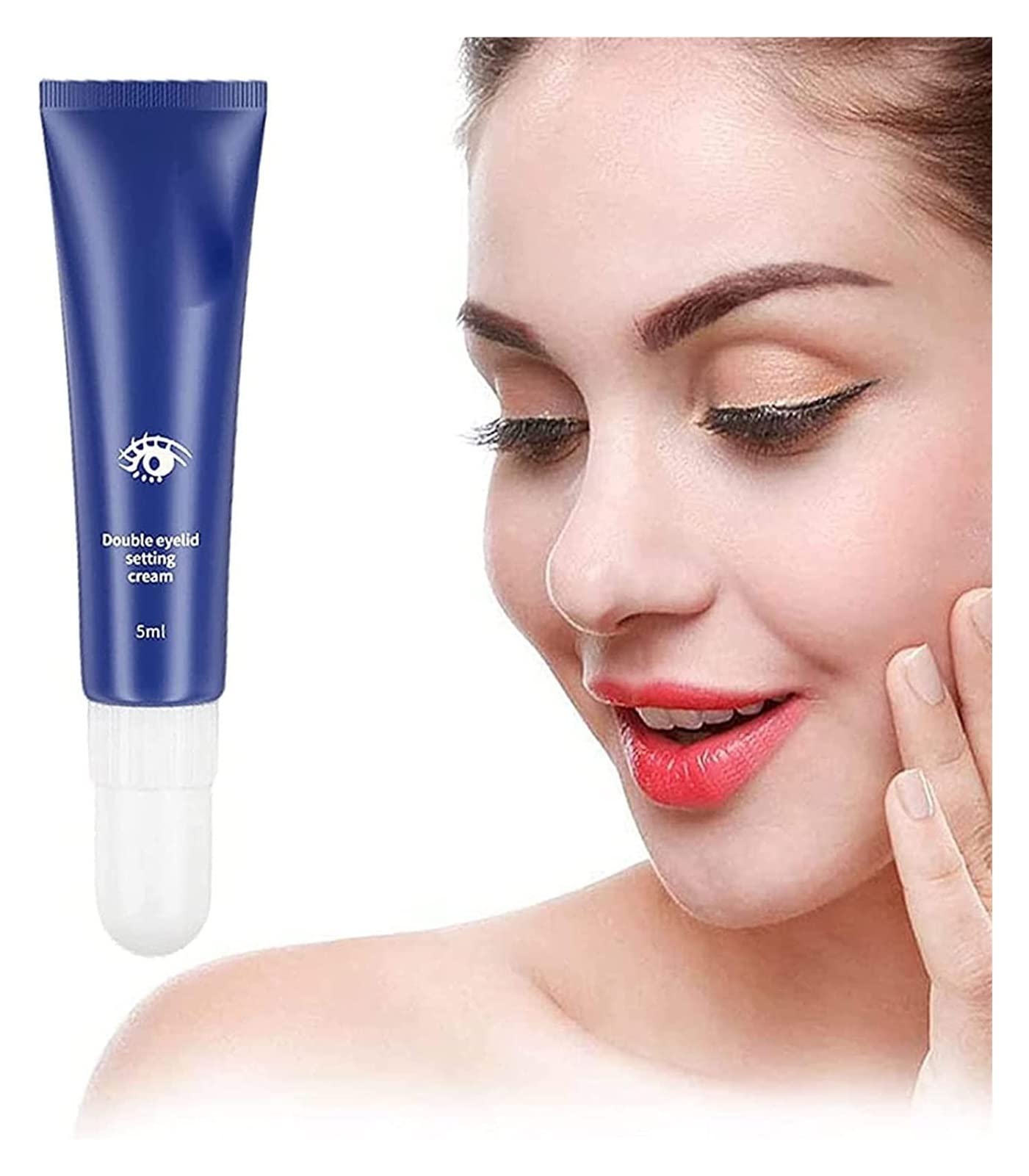 Bigeyes Lifting Eyelid Defining Cream, Natural and Traceless Double Eyelid Shaping Cream, Eyelid Lift Without Surgery, Eyelid Lift Cream, Instant Upper Eyelid Lift Cream for Droopy Eyelids (1PCS) (Si