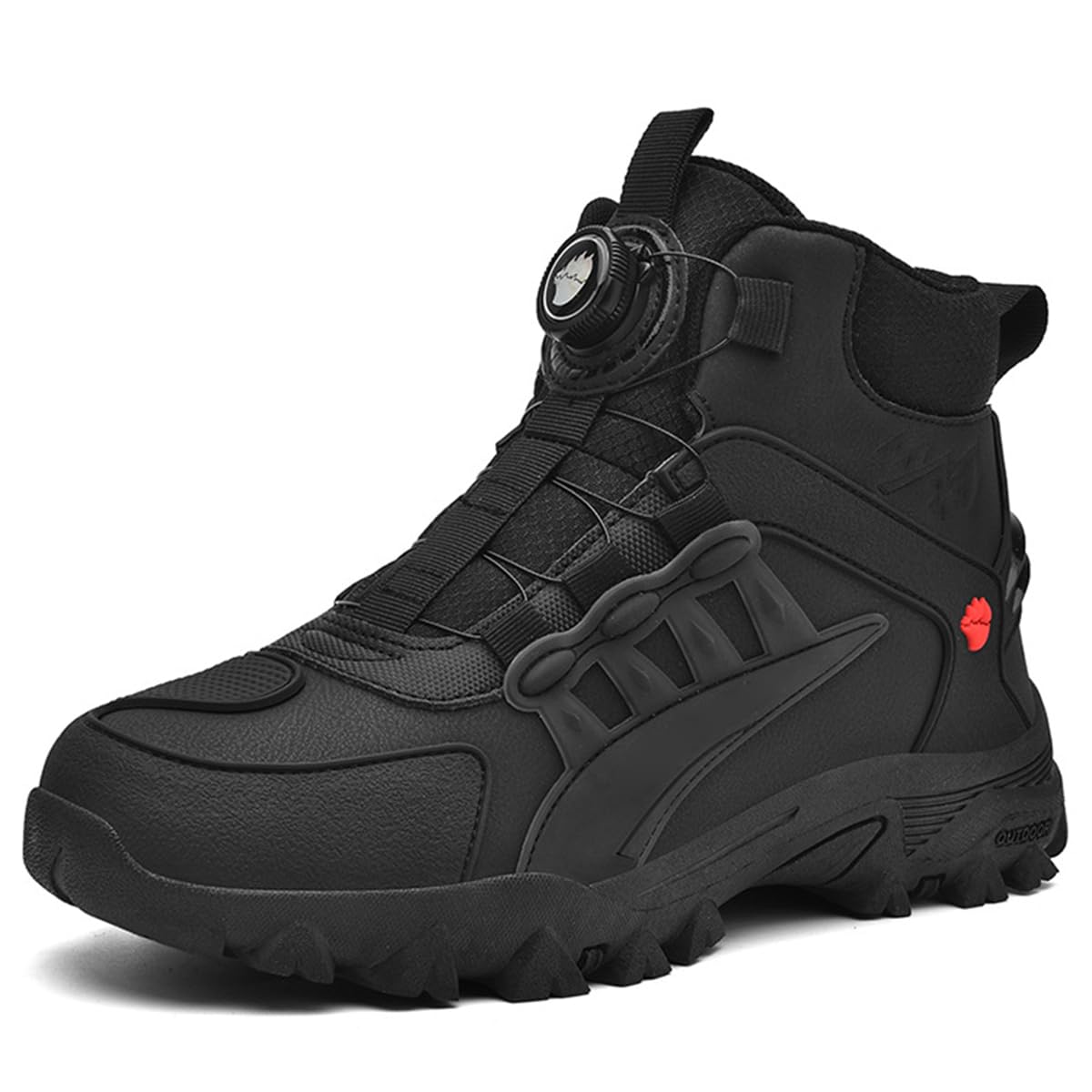 Scarpe da Moto Uomo Stivali da Moto Motocross Città Corsa Strada Casual con Supporto alla Caviglia e Shift Pad Suola Antiscivolo