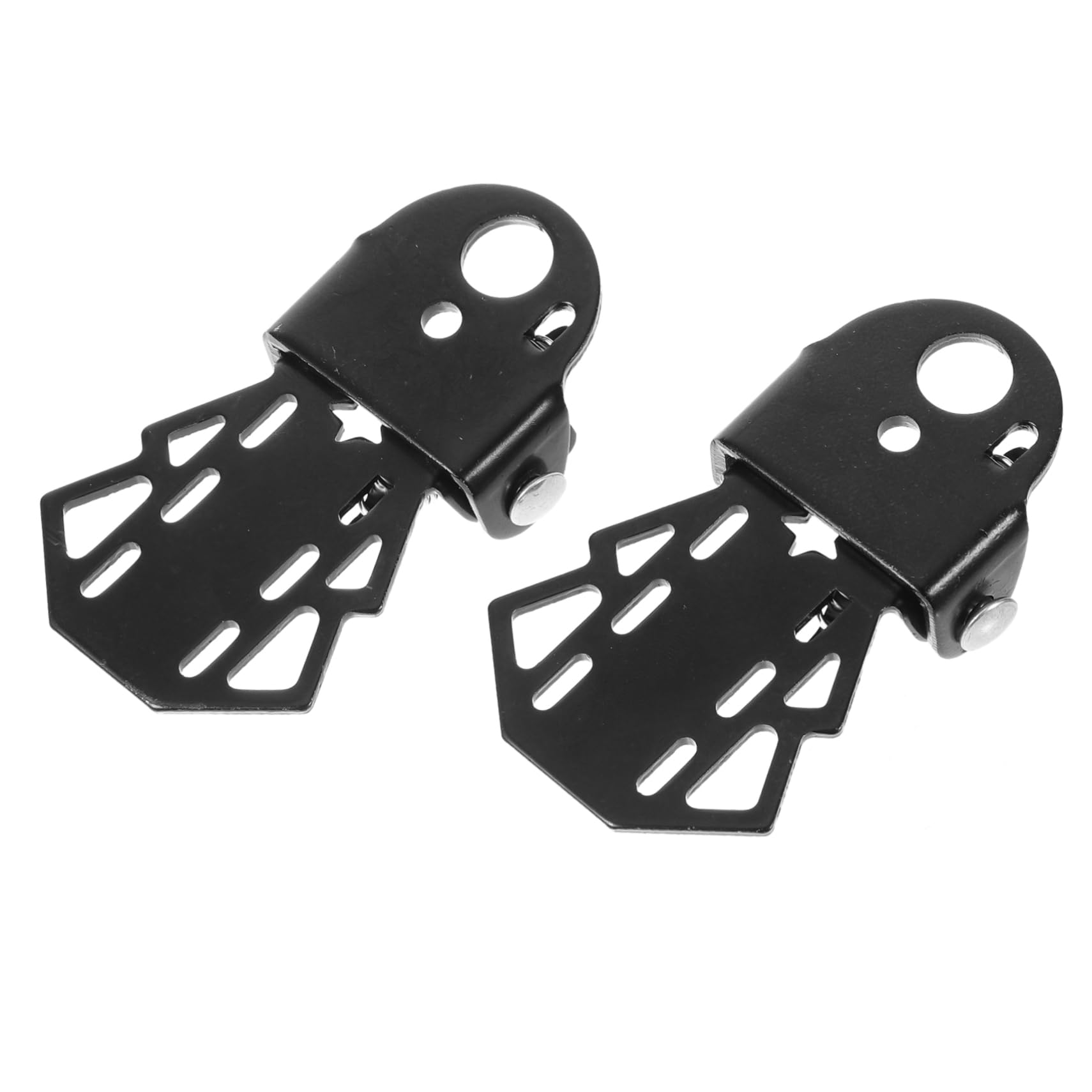 KESYOO 2Pcs Bike Rear Seat Pedals Folding Footrests for Mountain Bike Bicycle Durable Non Slip Design Easy Installation Compact Skid Pegs for Outdoor Riding