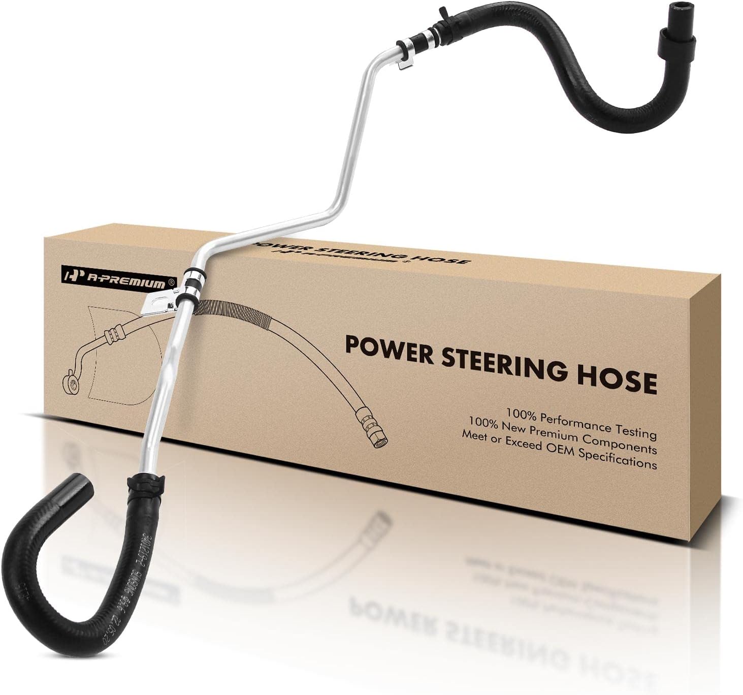 A-Premium Power Steering Return Hose Line Assembly Compatible with Toyota RAV4 1999 2000, To Reservoir