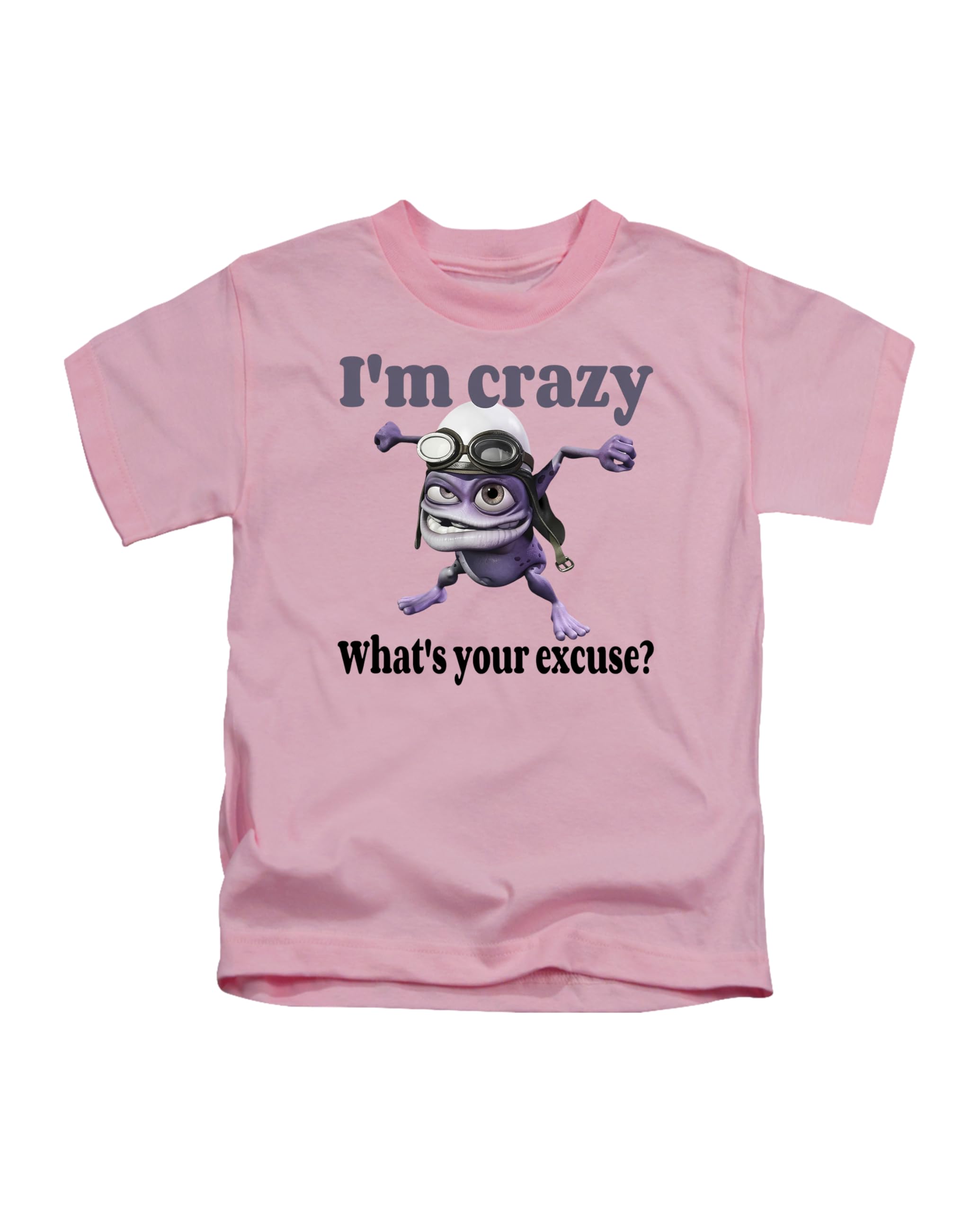 Crazy Frog Meme Novelty Iconic icon 2000s Joke Novelty Pun Humerous Tee T-Shirt Funny Unisex T Shirt Top Baby Pink