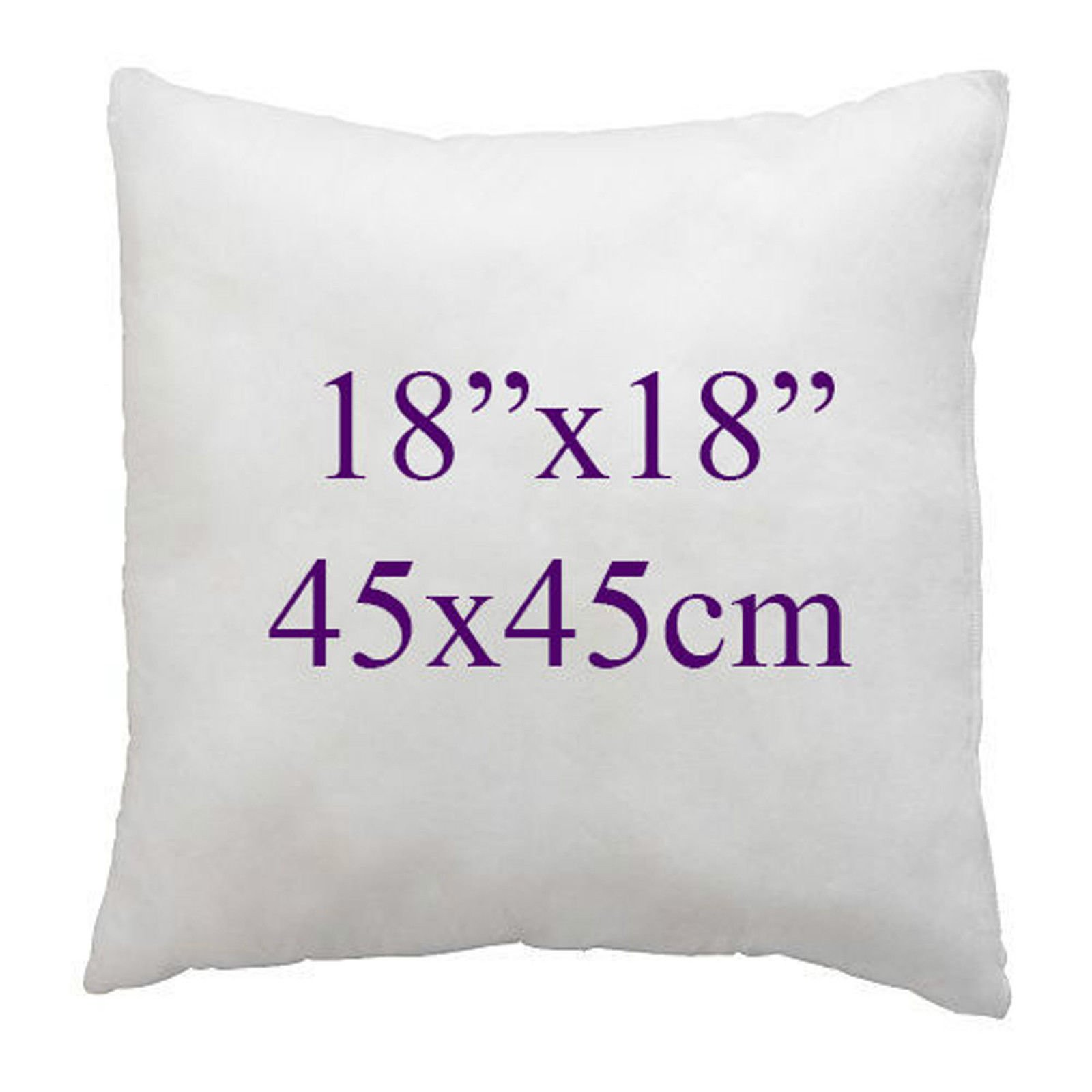 ARLINENS Duck Feather & Down Cushion Pads inner insert - 100% Natural Cotton Anti Dust Mite and Down Proof cushion pads 18x18 (pack of 3)